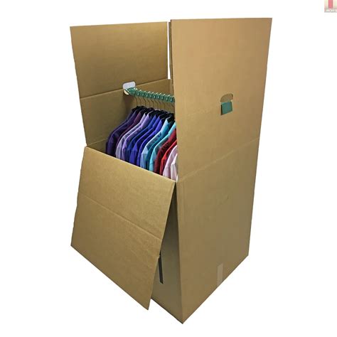 hanging metal box|moving boxes for hanging clothes.